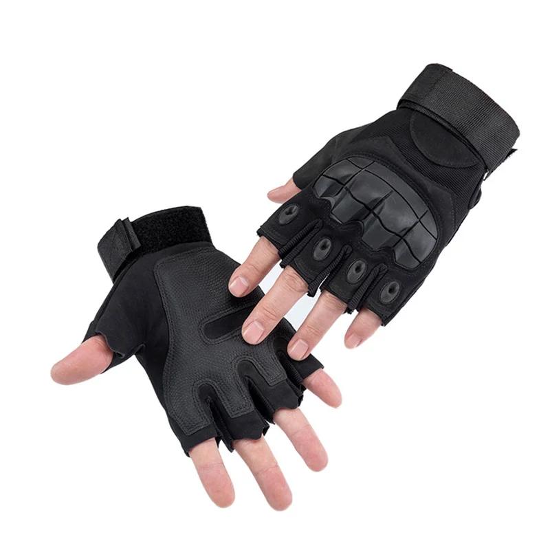 Special Forces Fingerless Tactical Gloves Army Military Gloves Half Finger Guantes Women Men Leather Gym Weight Fitn